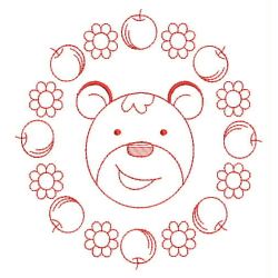 Animal Faces Redwork 06(Lg) machine embroidery designs