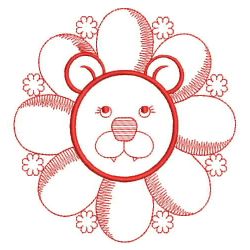 Animal Faces Redwork 09(Md) machine embroidery designs