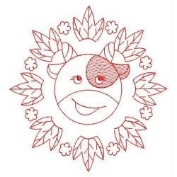 Animal Faces Redwork 10(Lg) machine embroidery designs
