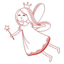 Fairy Princess Redwork 04(Sm)