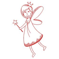 Fairy Princess Redwork 10(Sm) machine embroidery designs