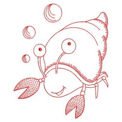 Sea Animals Redwork 01(Sm) machine embroidery designs