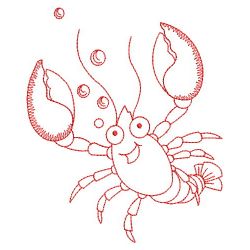 Sea Animals Redwork 10(Lg) machine embroidery designs