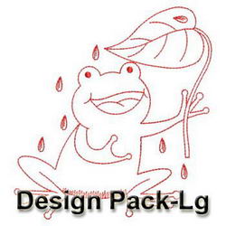 Animals in The Rain(Lg) machine embroidery designs