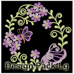 Colorful Dancing Butterflies(Lg) machine embroidery designs