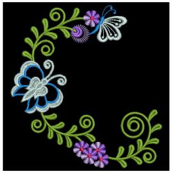 Colorful Dancing Butterflies 05(Md) machine embroidery designs