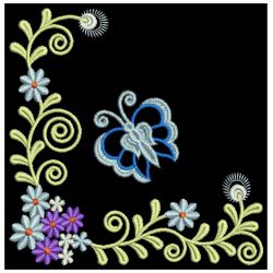 Colorful Dancing Butterfly Corners 09(Lg)