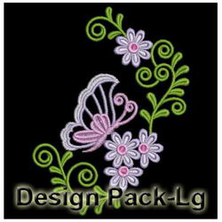 Heirloom Dancing Butterflies(Lg) machine embroidery designs