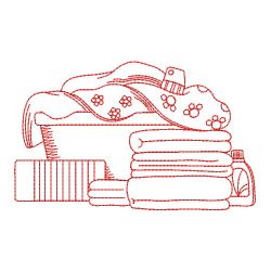 Mother Laundry Basket Redwork 05(Md)