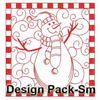 Christmas Redwork Quilts(Sm)
