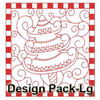 Christmas Redwork Quilts(Lg)