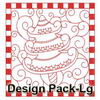 Christmas Redwork Quilts(Lg)