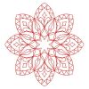 Snowflake Redwork Quilts 03(Lg)