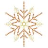 Golden Candlewicking Snowflake Quilts 03(Md)