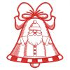 Christmas Bell Redworks 01(Sm)