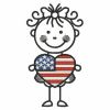 Patriotic Stick Children 03(Lg)