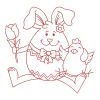 Egg Shaped Rabbit Redwork 07(Md)