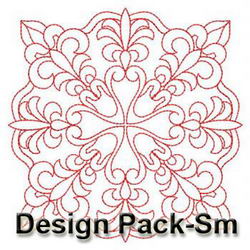 Antique Redwork Quilts 1(Sm) machine embroidery designs