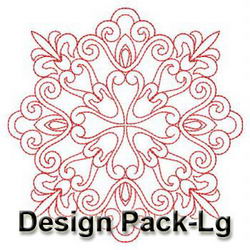 Antique Redwork Quilts 1(Lg) machine embroidery designs