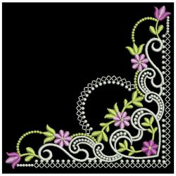 Floral Corner Embellishments 1 02(Md) machine embroidery designs