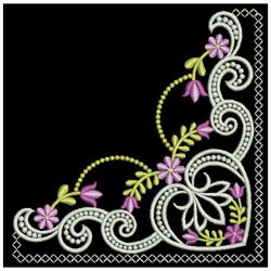 Floral Corner Embellishments 1 06(Lg) machine embroidery designs