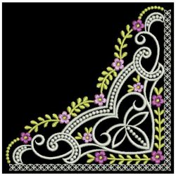 Floral Corner Embellishments 1 07(Lg) machine embroidery designs