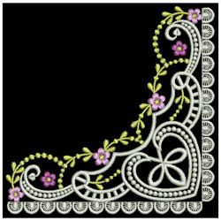 Floral Corner Embellishments 1 10(Md) machine embroidery designs