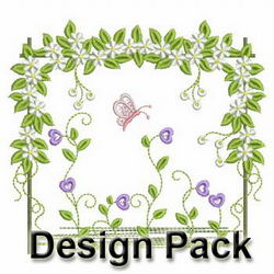 Flower Gardens machine embroidery designs