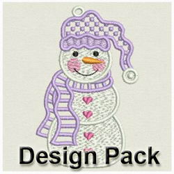 FSL Cute Snowman 5 machine embroidery designs