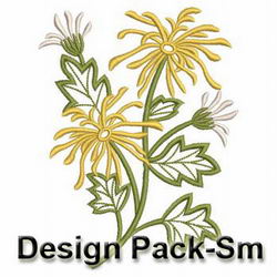 Chrysanthemums(Sm) machine embroidery designs