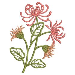 Chrysanthemums 03(Md) machine embroidery designs