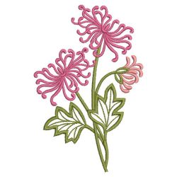Chrysanthemums 06(Md) machine embroidery designs