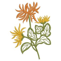 Chrysanthemums 07(Md) machine embroidery designs
