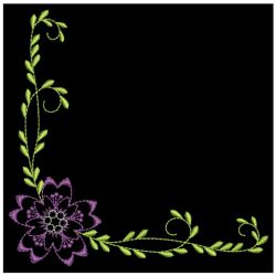 Floral Corner Embellishments 2 01(Lg) machine embroidery designs
