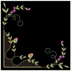 Floral Corner Embellishments 2 03(Lg) machine embroidery designs