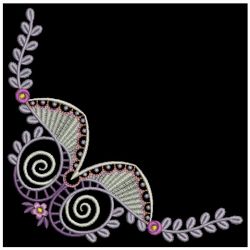 Floral Corner Embellishments 2 07(Sm) machine embroidery designs