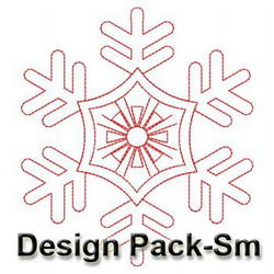 Snowflake Redwork Quilts(Sm) machine embroidery designs