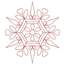 Snowflake Redwork Quilts 03(Md)