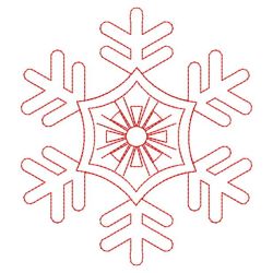 Snowflake Redwork Quilts 06(Sm)