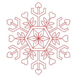 Snowflake Redwork Quilts 07(Md)