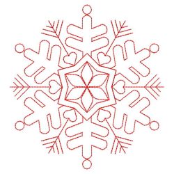 Snowflake Redwork Quilts 08(Sm) machine embroidery designs