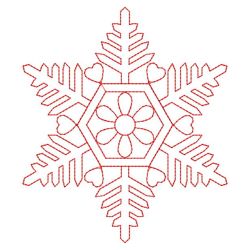 Snowflake Redwork Quilts 09(Lg)