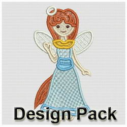 FSL Angel Girls machine embroidery designs