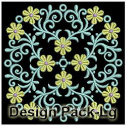 Flower Symmetry Quilts(Lg) machine embroidery designs