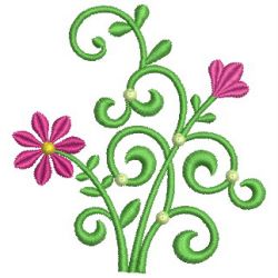 Simple Decorative Flowers 01 machine embroidery designs