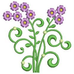 Simple Decorative Flowers 03 machine embroidery designs