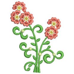 Simple Decorative Flowers 05 machine embroidery designs