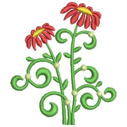 Simple Decorative Flowers 07 machine embroidery designs