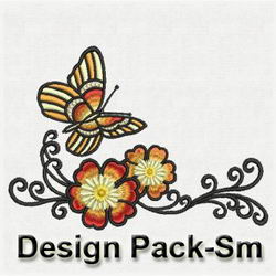 Artistic Dancing Butterflies(Sm) machine embroidery designs