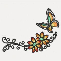 Artistic Dancing Butterflies 05(Sm) machine embroidery designs